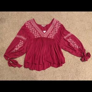 Pink Print Blouse